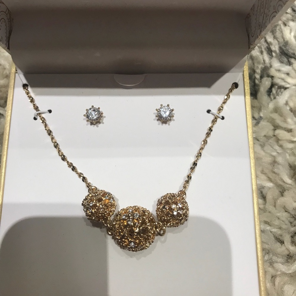 Charter Club Necklace and Stud earring set